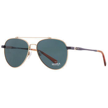 Green Pilot Unisex Sunglasses SH2101S 718 56