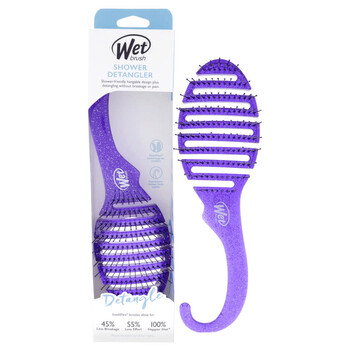 Shower Detangler Brush - Purple Glitter by Wet Brush for Unisex - 1 Pc Hair Brush Shower Detangler Brush - Purple Glitter by Wet Brush for Unisex - 1 Pc Hair Brush