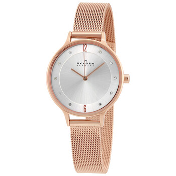Anita Silver Dial Rose Gold-tone Ladies Watch SKW2151