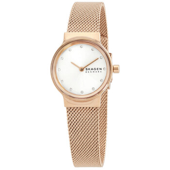 anna⭐︎ Anita Mother-of-Pearl Silver-Tone Steel Mesh Watch
