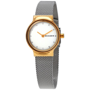 Freja White Dial Stainless Steel Mesh Ladies Watch SKW2666 Freja White Dial Stainless Steel Mesh Ladies Watch SKW2666