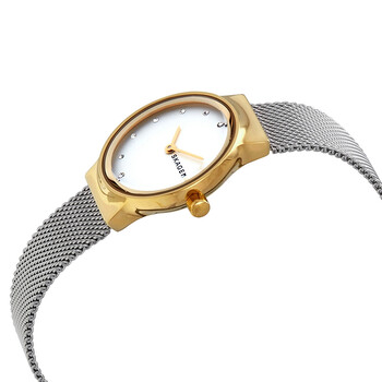 Freja White Dial Stainless Steel Mesh Ladies Watch SKW2666