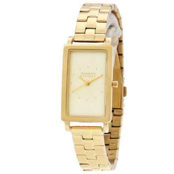 Skagen Hagen Orologio Donna – Cassa Rettangolare 22mm, Cinturino In Pelle Marrone Intercambiabile, Movimento Al Quarzo, 30m Water Resistant - 5