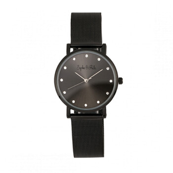 Savannah Crystal Black Dial Ladies Watch SF4203