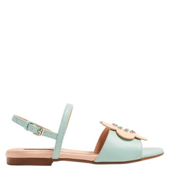 Stella McCartney Kids Parrot Slingback Leather Sandals