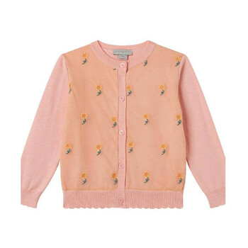 Girls Flower Print Cardigan