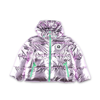 アウターその他 STELLA MCCARTNEY Women Outer 650156 3GJ800 1210 GREY Women Gray TrueNature Short Padded Coat | Stella McCartney US