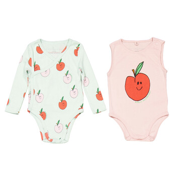 Girls Organic-Cotton Babygrow Set