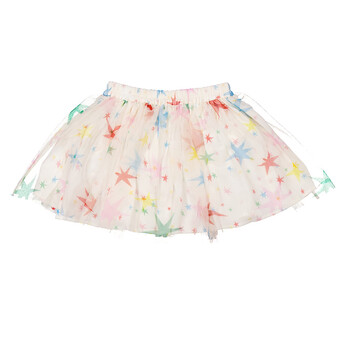 Kids Multi Star Print Tulle Skirt TV7B01-Z2089-186MC