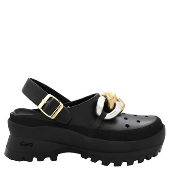 Ladies Black Falabella Trace Slingback Clogs 810005 E00006-1000