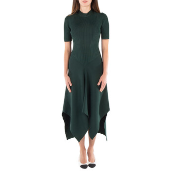 Stella McCartney Ladies Forest Green Technical Rib Knit Dress, Size Small 6K0507 3S2419-3007 - Clothing - Jomashop Stella McCartney Ladies Forest Green Technical Rib Knit Dress, Size Small 6K0507 3S2419-3007 - Clothing - Jomashop