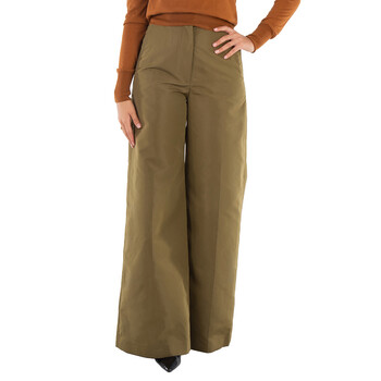 VIP【送料関税込】LOEWE HIGH-WAISTED COTTON TROUSERS Loewe High Waisted Cotton Pants, Brand Size 38 (US Size 6