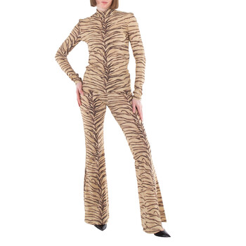 Long-Sleeved Tiger Printed Top