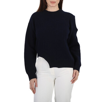 Navy Regenerated Asymmetric Cold-Shoulder Jumper 6K0280 3S2382-4000