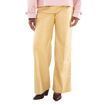 パンツ FENDI PANTS (FR6504AJYF F1M2A) Fendi Grain De Poud Pleated Panel Wool Pants, Brand Size 40
