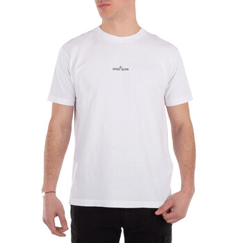 ★STONE ★ Logo Print Slim Fit Short Sleeve T-Shirt Iv Stone Island Short Sleeve T-Shirt | Black | SVD USA