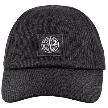 帽子 L Stone  Nylon Logo Cap black Insulated baseball cap with mask Stone Island