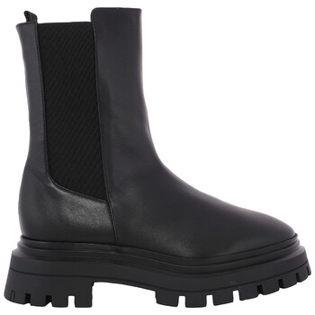 Black Leather Bedford Bootie