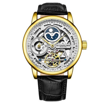Stuhrling gold chain watch new n box with free Burberry scarf Stuhrling Original Legacy Automatic Gold Dial Men main image 3