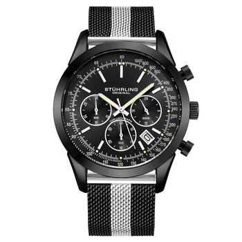 Stuhrling Original Monaco Chronograph Quartz Green Dial  display picture 2