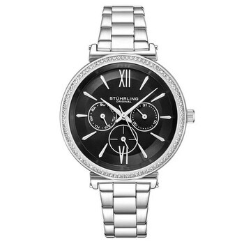 Symphony Black Dial Ladies Watch M15624