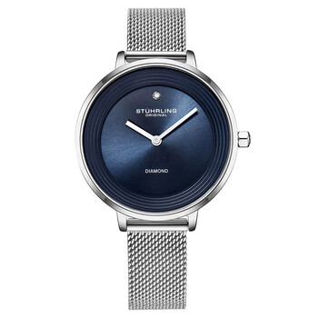 Stuhrling Women\'s Watch M16807 Symphony Quartz Blue Dial Rose Gold Steel… Stuhrling Original Symphony Quartz Blue Dial Ladies Watch  main image 3