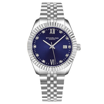 Stuhrling Original Symphony Quartz Blue Dial Ladies Watch  display picture 3