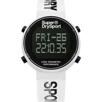 Superdry Digi Pedometer Alarm Chronograph Quartz Digital Black
