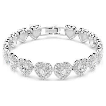 【SWAROVSKI】Hyperbola バングル 5684385 Swarovski Hyperbola Soft Bangle Hrt Rhodium Shiny White