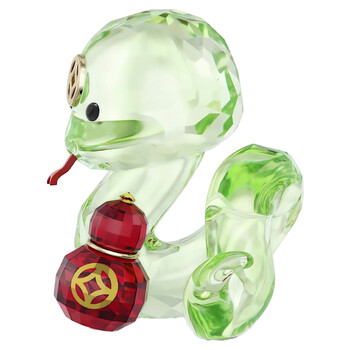 Asian Symbols Cute Snake Crystal Figurine