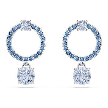 Swarovski Idyllia E Pierced Earrings Mini Hoop Rhodium Shiny