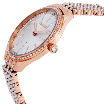 Attract Quartz Crystal Silver Dial Ladies Watch 5742477