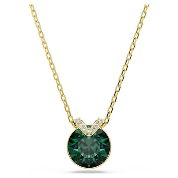 Swarovski Stilla Pendant Pear Gold Shiny Green 5648751