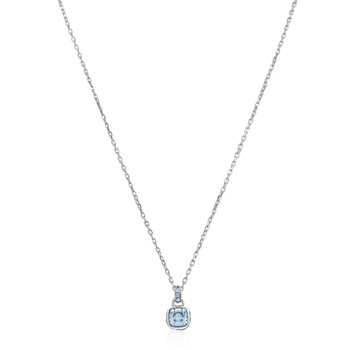★SWAROVSKI★ Una Blue Rhodium Necklace 5614926 Amazon.com: Swarovski Una set, Octagon cut, Blue, Rhodium