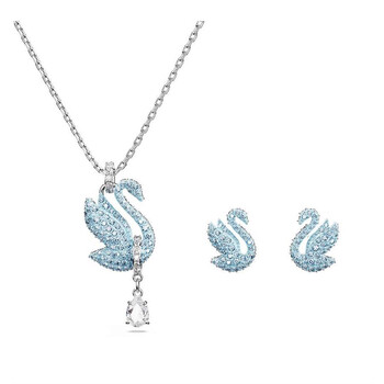 Swarovski Iconic Swan Pendant Xxs Swan Rhodium Shiny