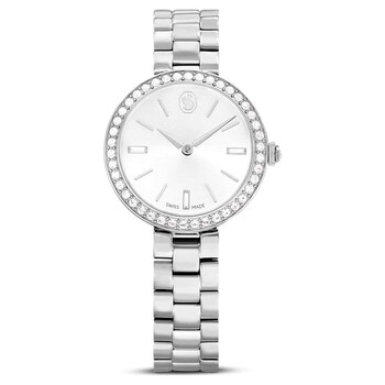 Swarovski Certa Quartz Crystal Silver Dial Ladies Watch