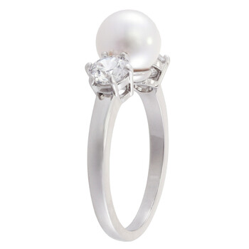 Crystal Pearl Matrix Cocktail Ring