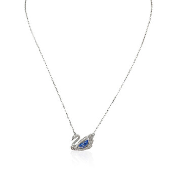 ★SWAROVSKI★ Swan Rhodium Necklace XS 5647872 Swarovski Iconic Swan pendant Swan, Medium, White, Rhodium
