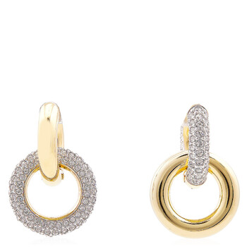 Swarovski Hyperbola Pierced Earrings Mini Hoop 4 Mixed