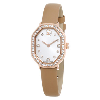 Swarovski Dextera Bangle Quartz White Dial Ladies Watch 5672987