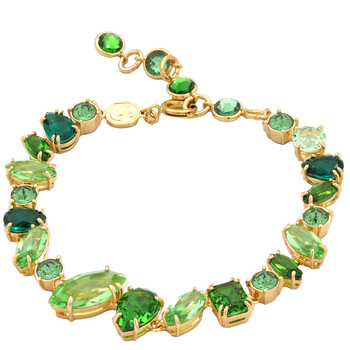 Gema Mixed Cuts Green Crystal Bracelet, Size Medium 5652822