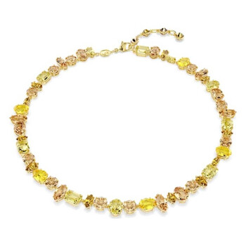 ★SWAROVSKI★ Gema Tennis Gold Tone Necklace 5714836 Swarovski Gema Tennis Mixed Cuts Necklace 5714836
