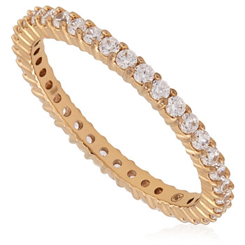 Gold-Tone Finish Round Cut Vittore Ring M5656303