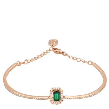 スワロフスキーUna バングル オクタゴンカット, パヴェ, グリーン スワロフスキーUna バングル オクタゴンカット, パヴェ