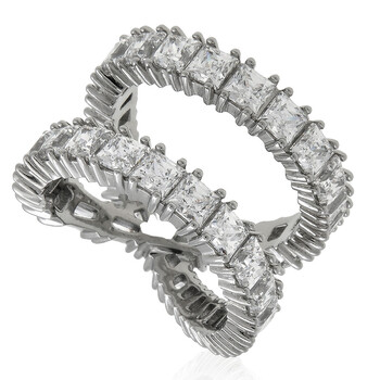 指輪・リング SWAROVSKI Hyperbola Infinity Rhodium Ring55 5679698 Hyperbola Cocktail Ring, Infinity, White, Rhodium Plated