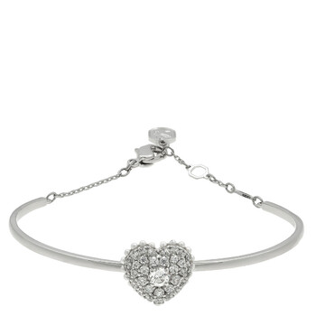 Swarovski Ladies Idyllia Blue Flower Bangle, Size Medium