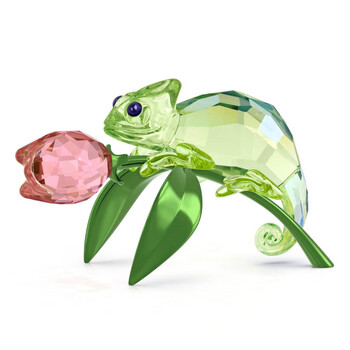 Idyllia Chameleon and Tulip Figurine