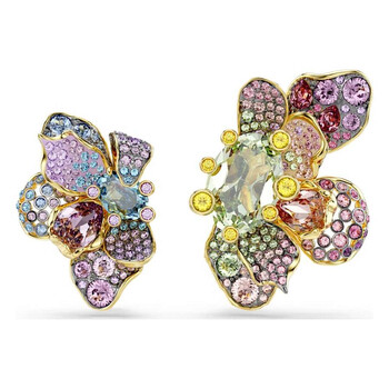 Idyllia Crystal Flower Gold-Plated Earrings