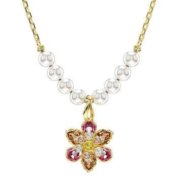Swarovski Gema Pendant Pearl Gold Shiny Pink 5688490