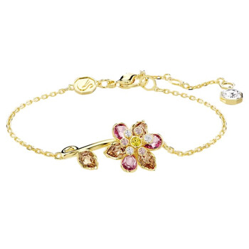 【SWAROVSKI】5683835 Chroma Heart Red Bangle Medium Bracelet Chroma bangle, Heart, Red, Gold-tone plated | Swarovski